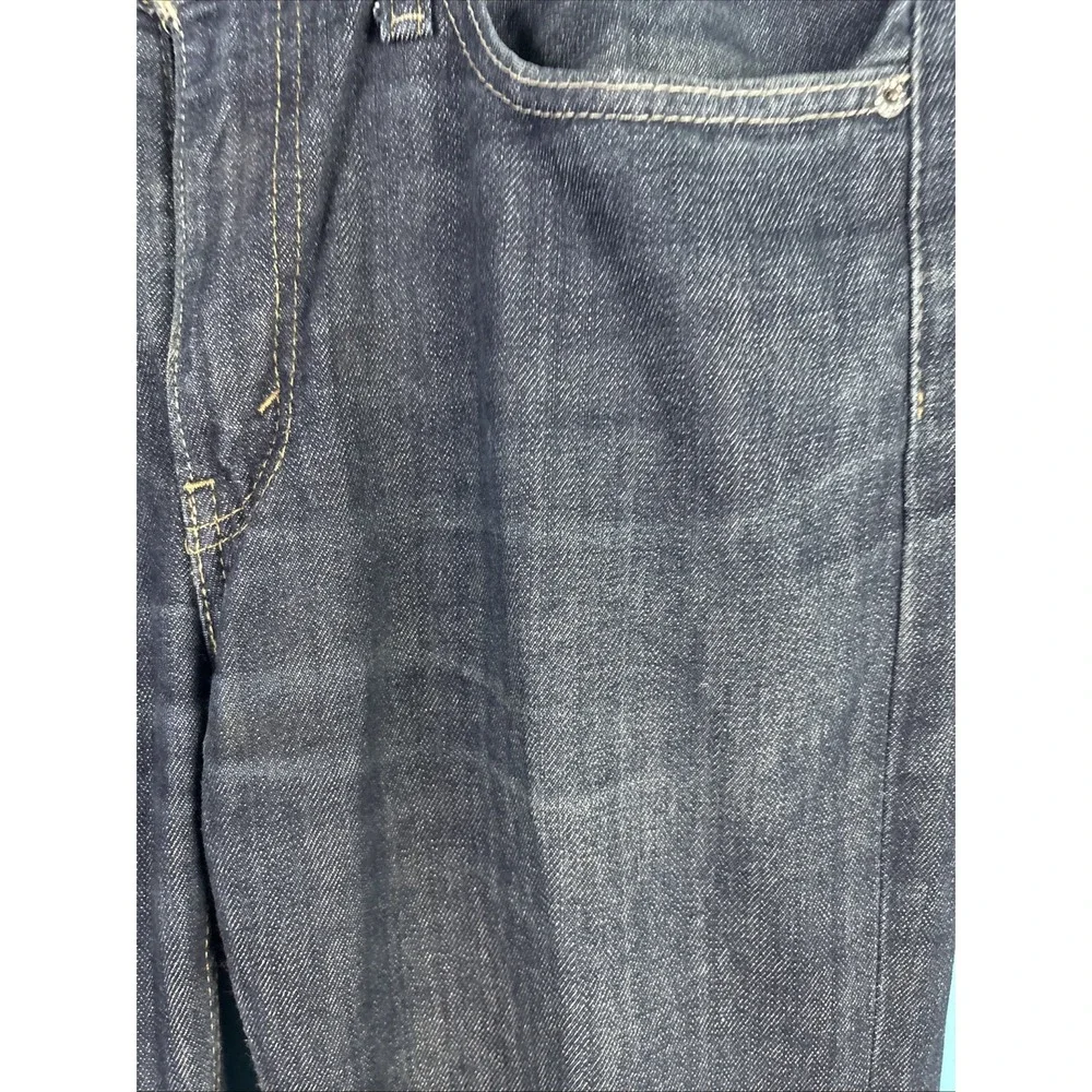 Levi's 514 33 X 32 Straight Fit, Mid Knight Dark Wash Mens Jeans Whiskers Fade
